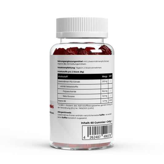 Daily Boost – Lion’s Mane + Vitamin B6 Gummies (60 pcs)