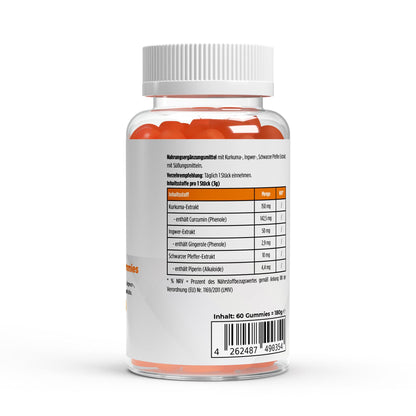 Daily Boost – Turmeric + Ginger + Black Pepper Gummies (60 pcs)