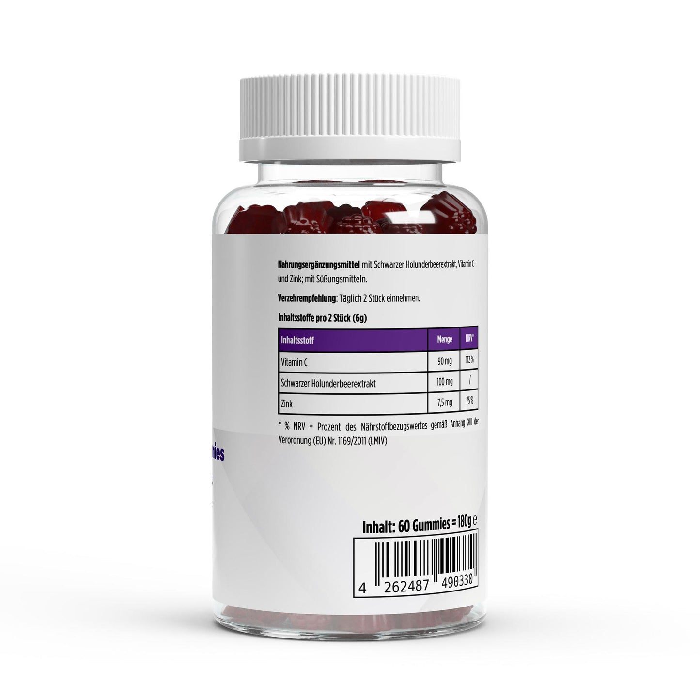 Daily Boost – Elderberry + Vitamin C + Zinc Gummies (60 pcs)