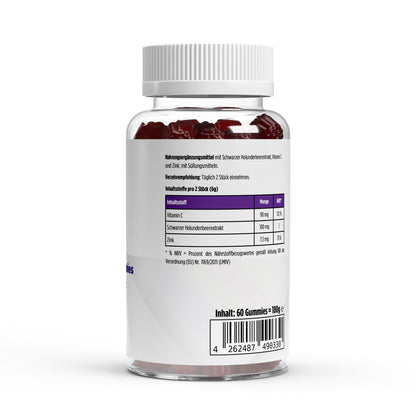 Daily Boost – Elderberry + Vitamin C + Zinc Gummies (60 pcs)
